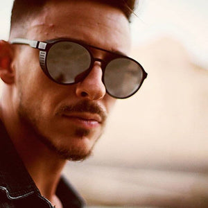 2023 Men's Sunglasses Classic Retro Round Sun Glasses  Brand Design Plastic Unisex Decoration Mirror Uv400