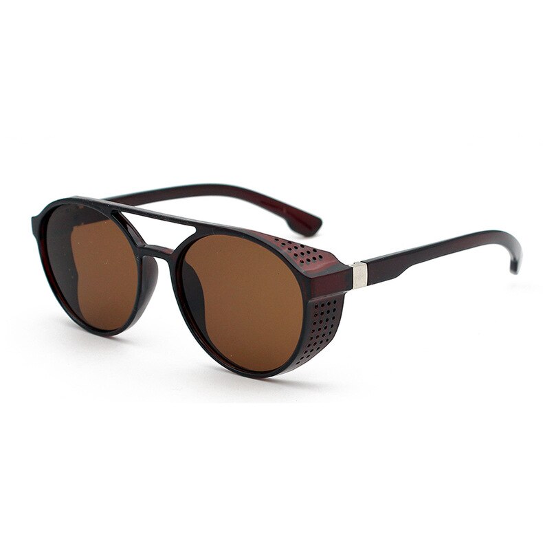 2023 Men's Sunglasses Classic Retro Round Sun Glasses  Brand Design Plastic Unisex Decoration Mirror Uv400