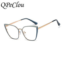 Load image into Gallery viewer, 2022   Metal Sexy Cat Eye Anti-blue Glasses Frame Women Brand Vintage Transparent Eyeglasses Female Oculos Feminino