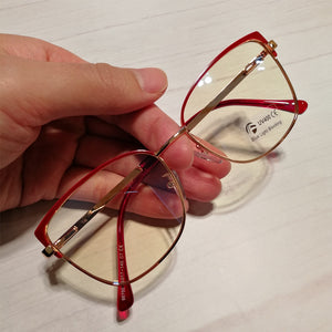 2022 Metal Square Anti-blue Glasses Frame Women Vintage Transparent Eyeglasses Female Spectacles Oculos Feminino