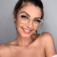 Load image into Gallery viewer, 2023 Metal Square Anti-blue Glasses Frame Women Vintage Transparent Eyeglasses Female Spectacles Oculos Feminino