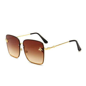 2023 Oversized Rimless Square Photochromic Sunglasses  Women Men Bee Glasses Gradient Sun Glasses Female UV400