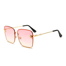 Load image into Gallery viewer, 2023 Oversized Rimless Square Photochromic Sunglasses  Women Men Bee Glasses Gradient Sun Glasses Female UV400