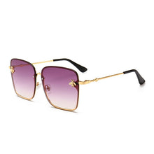 Load image into Gallery viewer, 2023 Oversized Rimless Square Photochromic Sunglasses  Women Men Bee Glasses Gradient Sun Glasses Female UV400