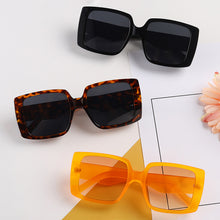 Load image into Gallery viewer, 2023 Oversized Square Jelly Color Sunglasses Women Shades UV400 Trending Men Tea Orange Sun Glasses Unisex Eyewear