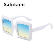 Carica l&#39;immagine nel visualizzatore di Gallery, 2023 Oversized Square Sunglasses For Women Black Brown Elegant Gradient Sun Glasses Female Uv400 Eyewear Pink Red