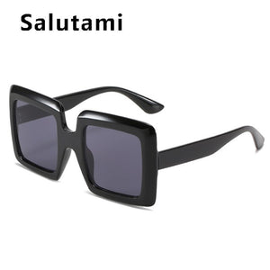 2023 Oversized Square Sunglasses For Women Black Brown Elegant Gradient Sun Glasses Female Uv400 Eyewear Pink Red