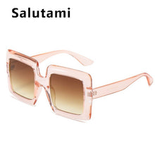 Carica l&#39;immagine nel visualizzatore di Gallery, 2023 Oversized Square Sunglasses For Women Black Brown Elegant Gradient Sun Glasses Female Uv400 Eyewear Pink Red