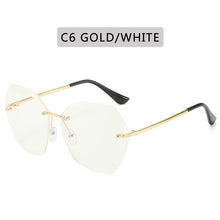 Load image into Gallery viewer, 2023 Rimless Pilot Sunglasses Women Brand Designer Retro Cutting Lens Gradient Vintage Sun Glasses Female UV400