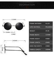 Carica l'immagine nel visualizzatore di Gallery, 2022   Fashion Round Polarized Sunglasses Men Brand Design Women Shades Retro  Alloy Sun Glasses UV400 Eyewear Oculos De Sol
