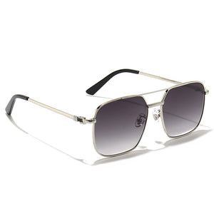 2023 Square Big Frame Men's Sunglasses Metal Vintage  Women Sun glasses Retro Double Bridge Eyewear Men