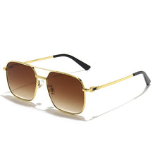 Load image into Gallery viewer, 2023 Square Big Frame Men&#39;s Sunglasses Metal Vintage  Women Sun glasses Retro Double Bridge Eyewear Men