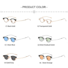 Load image into Gallery viewer, 2023 Steampunk Round Sunglasses Men Women Brand Design Small Frame Vintage Retro Metal Oval Sun Glasses Oculos UV400