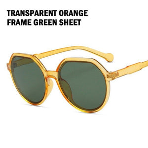 2022   Style All-match Trend Sunglasses Personalized Round Frame Sunglasses Ins Trend Candy Color Big Frame Sunglasses