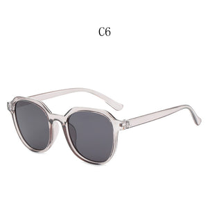 2022   Style All-match Trend Sunglasses Personalized Round Frame Sunglasses Ins Trend Candy Color Big Frame Sunglasses