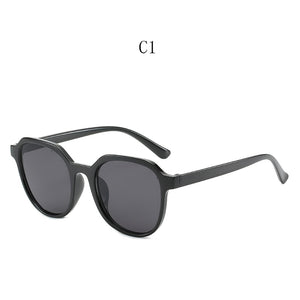 2022   Style All-match Trend Sunglasses Personalized Round Frame Sunglasses Ins Trend Candy Color Big Frame Sunglasses