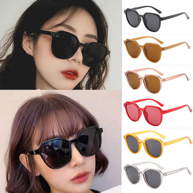 2022   Style All-match Trend Sunglasses Personalized Round Frame Sunglasses Ins Trend Candy Color Big Frame Sunglasses