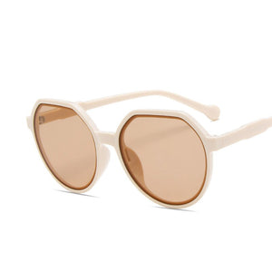 2023 Style All-match Trend Sunglasses Personalized Round Frame Sunglasses Ins Trend Candy Color Big Frame Sunglasses