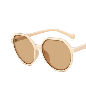 2022   Style All-match Trend Sunglasses Personalized Round Frame Sunglasses Ins Trend Candy Color Big Frame Sunglasses
