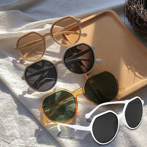 2023 Style All-match Trend Sunglasses Personalized Round Frame Sunglasses Ins Trend Candy Color Big Frame Sunglasses