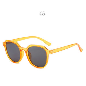 2022   Style All-match Trend Sunglasses Personalized Round Frame Sunglasses Ins Trend Candy Color Big Frame Sunglasses