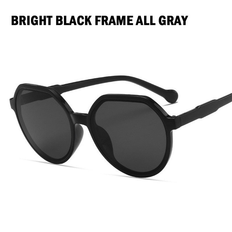 2023 Style All-match Trend Sunglasses Personalized Round Frame Sunglasses Ins Trend Candy Color Big Frame Sunglasses