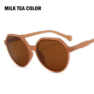 2023 Style All-match Trend Sunglasses Personalized Round Frame Sunglasses Ins Trend Candy Color Big Frame Sunglasses