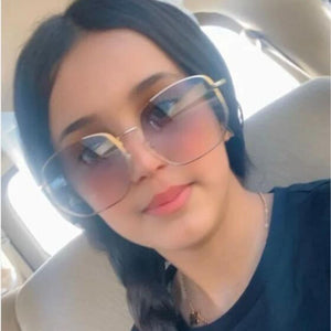 2023 Style All-match Trend Sunglasses Personalized Square Frame Sunglasses Ins Candy Color Big Frame Eyeglasses