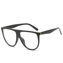 Load image into Gallery viewer, 2023 Sunglasses Women Vintage Retro Flat Top Oversized Sun Glasses Square Pilot  Designer Large Black Shades