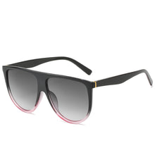 Load image into Gallery viewer, 2023 Sunglasses Women Vintage Retro Flat Top Oversized Sun Glasses Square Pilot  Designer Large Black Shades