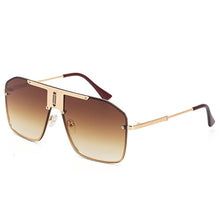 Load image into Gallery viewer, 2023 Trend Metal Big Square Sunglasses Male Toad Mirror Sunglasses   Designer  Brand Shades Glasses  UV400