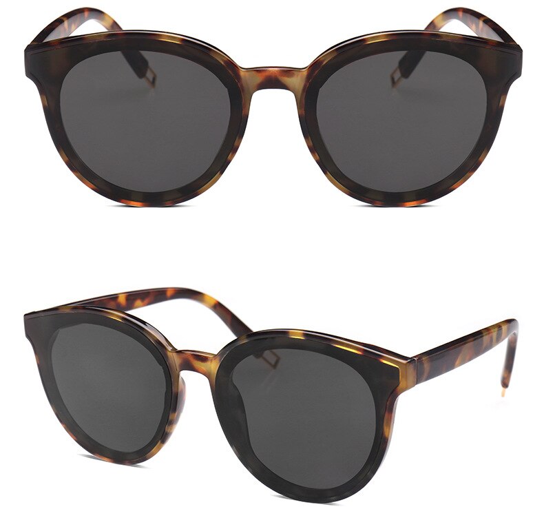 2023 Trendy Ladies Sunglasses Round Frame Retro Sunglasses Big Frame Face-lift Sunglasses Women