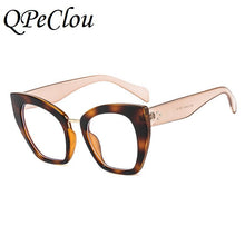Load image into Gallery viewer, 2023 Vintage Leopard Optical Anti-blue Glasses Frame Women Sexy Cat Eye Transparent Eyeglasses Female Spectacles