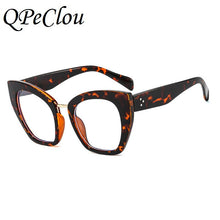 Load image into Gallery viewer, 2023 Vintage Leopard Optical Anti-blue Glasses Frame Women Sexy Cat Eye Transparent Eyeglasses Female Spectacles