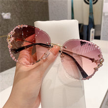 Load image into Gallery viewer, 2023 Women Sunglasses  Brand Designer Rimless Ocean Lens Vintage Shades Metal Frame Eyewear Oculos De Sol