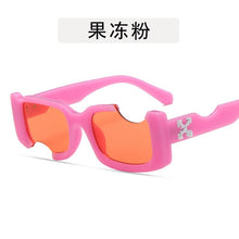 Load image into Gallery viewer, 2022   rectangle OFF Fotch Hole Design Sunglasses women men off white logo sun Glasses retro oculos de sol feminino