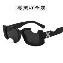 Load image into Gallery viewer, 2022   rectangle OFF Fotch Hole Design Sunglasses women men off white logo sun Glasses retro oculos de sol feminino