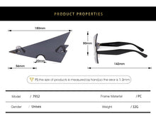 Load image into Gallery viewer, 2023 Funny Sunglasses Personality One Big Frame Arrow Glasses Ocean Color Sunglasses Women UV400