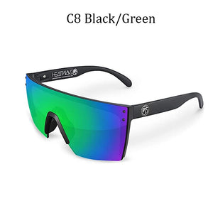 2023  Heat Wave Sunglasses Men/Women Brand Design Square Conjoined Lens Sun Glasses UV400 With Original Case