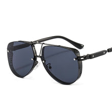Load image into Gallery viewer, 2023  Hollow Pattern Oval Sunglasses Men Women  Trend Brand Designer Metal Alloy Frame Gradients Lens conspicuous Pilot