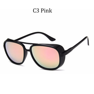 2023 Iron Man 3 Tony stark Sunglasses Men Rossi Coating retro Vintage Designer Sun glasses UV400 Oculos Masculino Gafas de