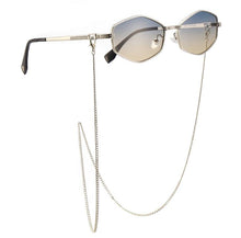 Load image into Gallery viewer, 2023 Irregular Frame Retro Sunglasses For Women Men Brand Designer Metal Polygon Sun Glasses Cutest Sexy Link Chain Eyewear