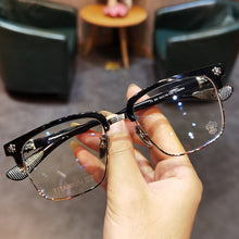 Load image into Gallery viewer, 2023 JIANDAN Krow Heart Glasses Men and Women Personality Retro Big Face Frame Flat Can Be Equipped With Myopia Prescription