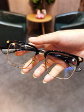 Load image into Gallery viewer, 2023 JIANDAN Krow Heart Glasses Men and Women Personality Retro Big Face Frame Flat Can Be Equipped With Myopia Prescription