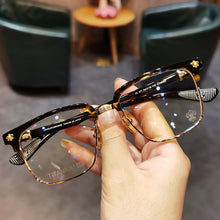 Load image into Gallery viewer, 2023 JIANDAN Krow Heart Glasses Men and Women Personality Retro Big Face Frame Flat Can Be Equipped With Myopia Prescription