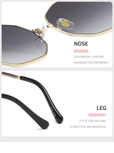 Carica l&#39;immagine nel visualizzatore di Gallery, 2023 Ladies Sunglasses Korean Version Of Tide UV Polarized Gradient Taiyang Glasses 72052