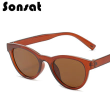 Load image into Gallery viewer, 2023  Trend Sunglasses  Female Dark Brown Oval Eyewear   Male Simple Modeling Outcdoor Oculos De Sol UV400