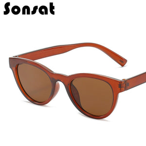 2023  Trend Sunglasses  Female Dark Brown Oval Eyewear   Male Simple Modeling Outcdoor Oculos De Sol UV400