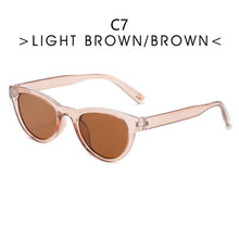 Load image into Gallery viewer, 2023  Trend Sunglasses  Female Dark Brown Oval Eyewear   Male Simple Modeling Outcdoor Oculos De Sol UV400