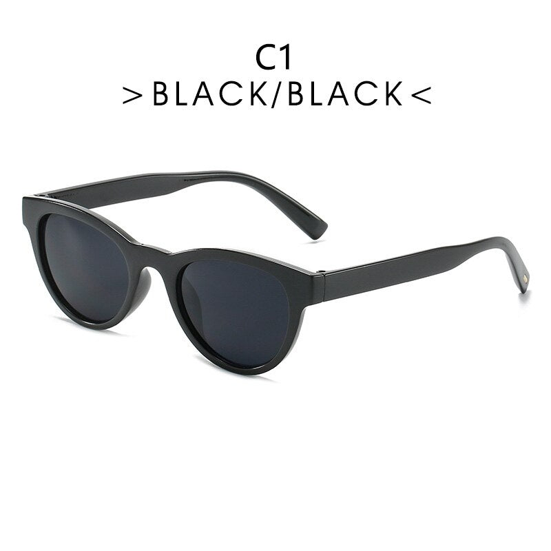2023  Trend Sunglasses  Female Dark Brown Oval Eyewear   Male Simple Modeling Outcdoor Oculos De Sol UV400